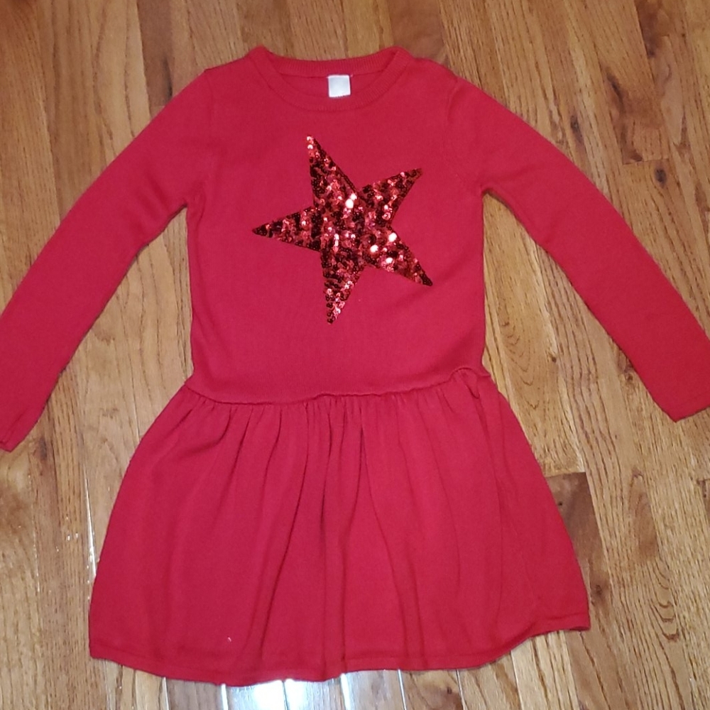 Cat & Jack star sweater dress